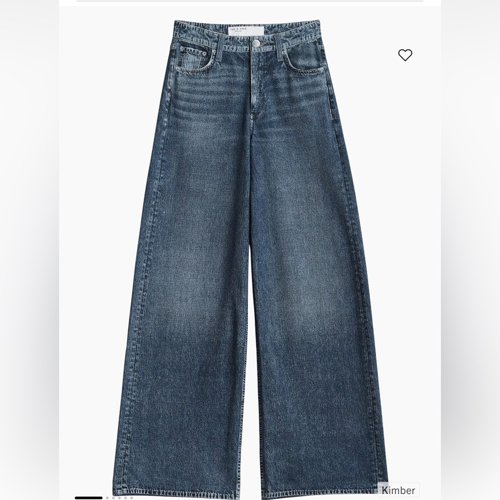 rag & bone Miramar Sofie Wide-Leg Jeans in Kimber - Picture 9 of 9